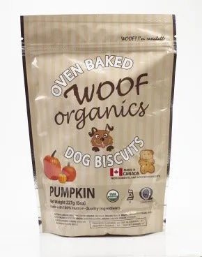 Woof Organics Pumpkin dog treats 8 oz