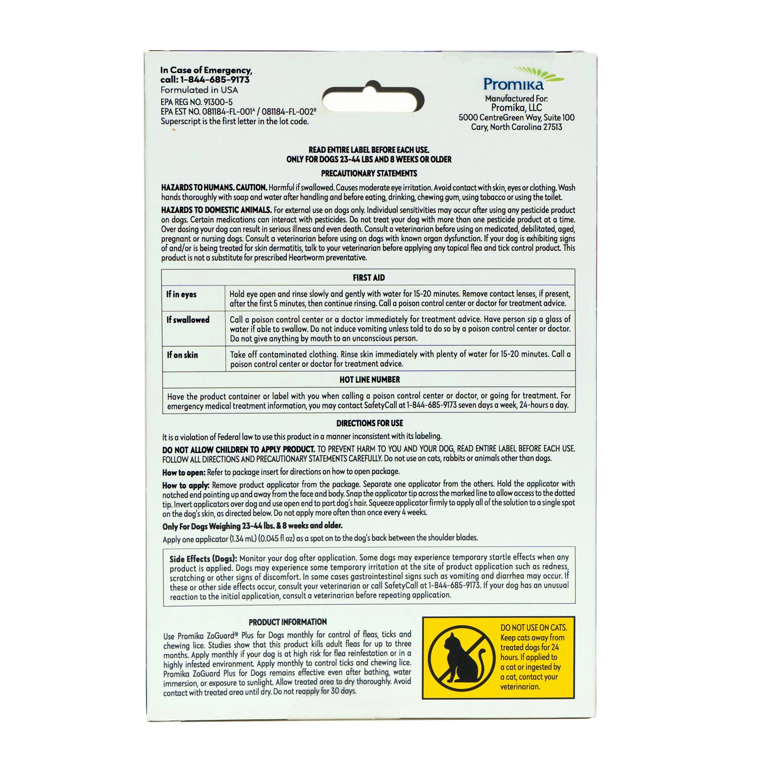 ZoGuard Plus for Dogs 23-44lb 3 Pack
